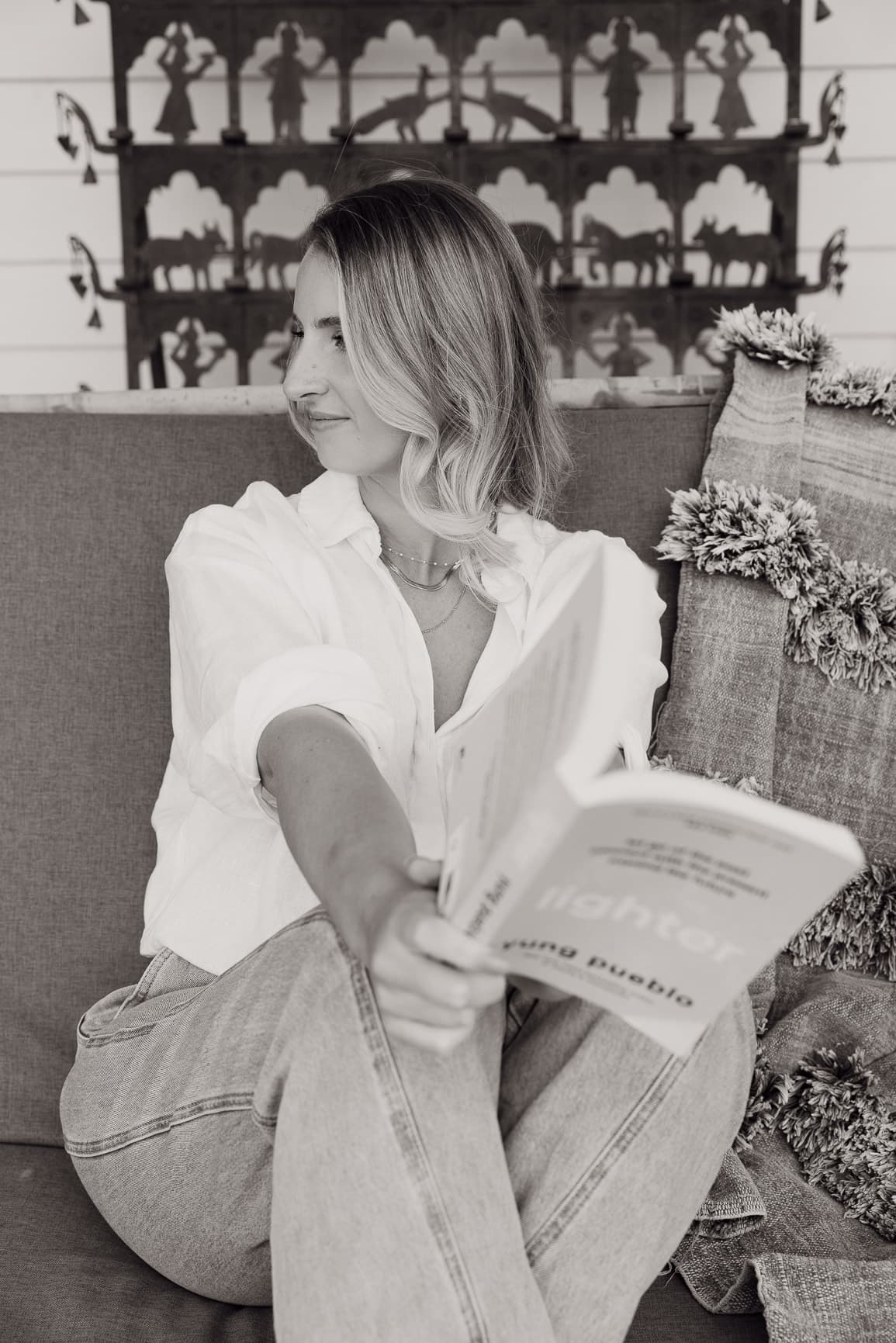 Jess Clark, working.